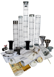 dust and mist filter bags and cages